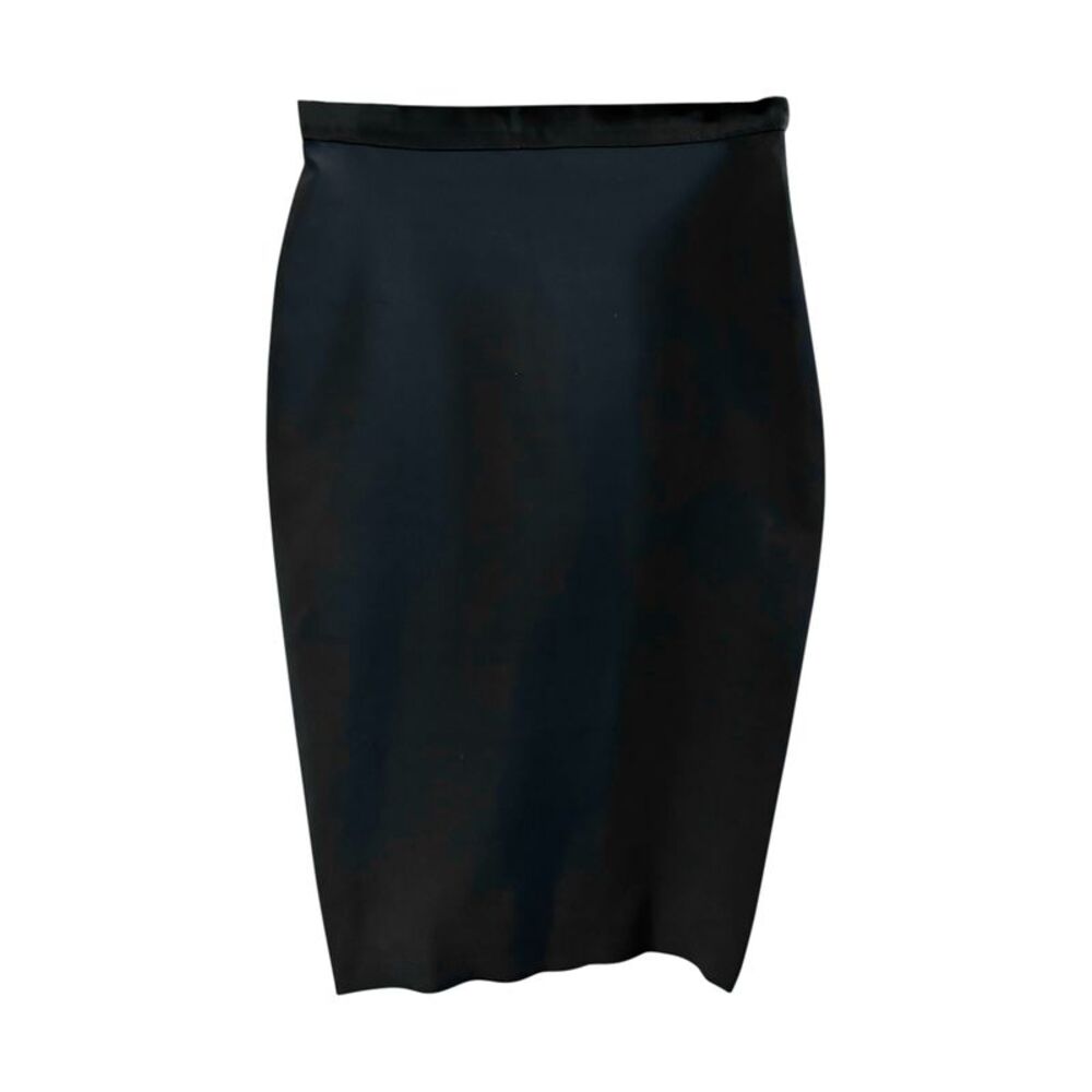 Lanvin Pencil Skirt in Navy Blue Polyamide